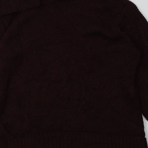 H&M Womens Red Argyle/Diamond Acrylic Pullover Sweatshirt Size M  Pullover