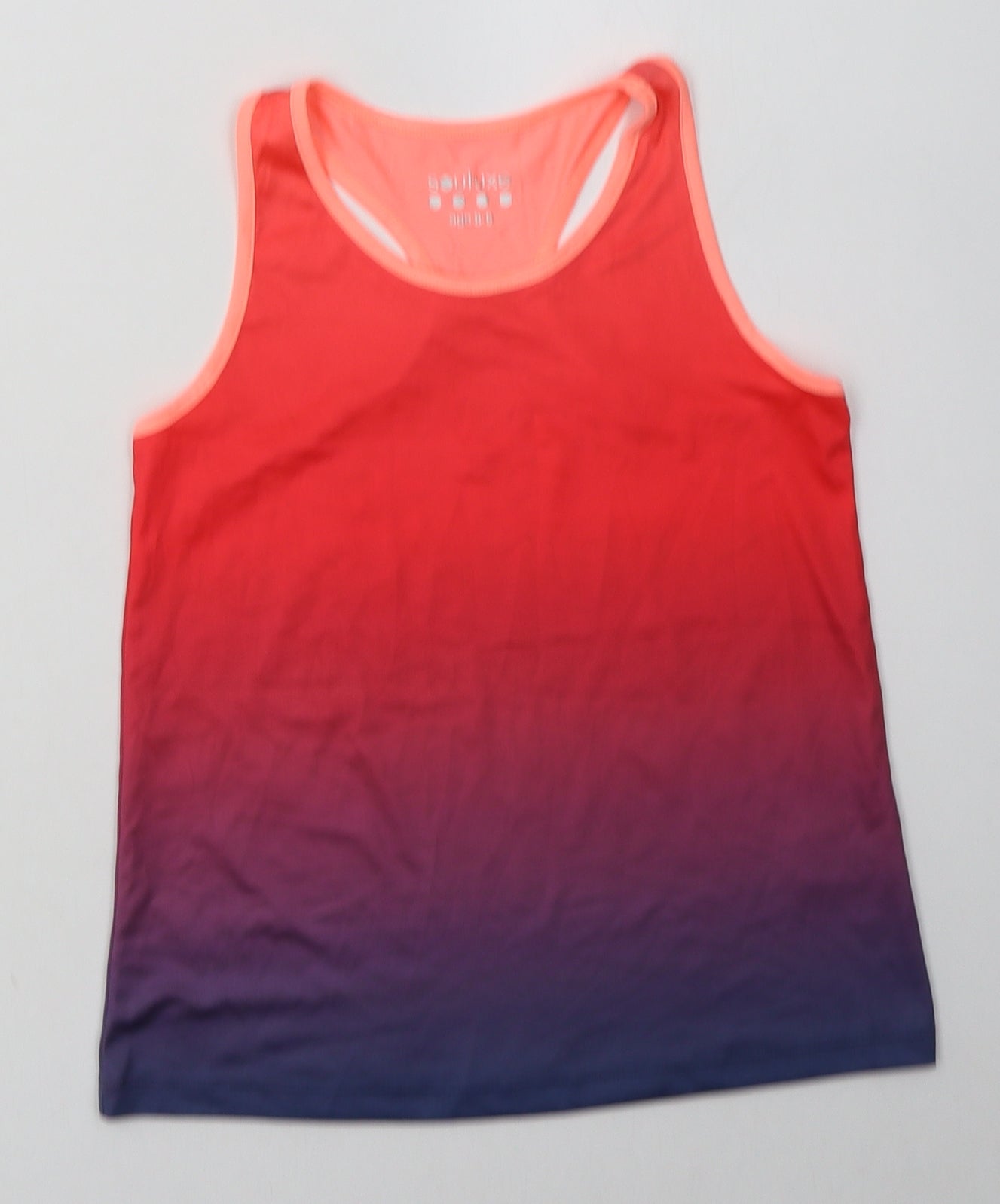 Matalan Girls Purple  Polyester Basic Tank Size 8-9 Years Crew Neck Pullover