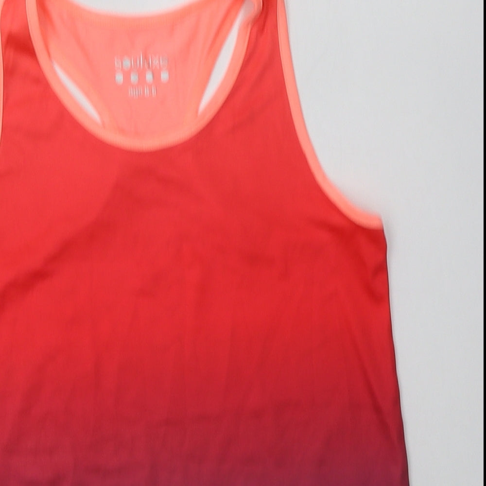 Matalan Girls Purple  Polyester Basic Tank Size 8-9 Years Crew Neck Pullover