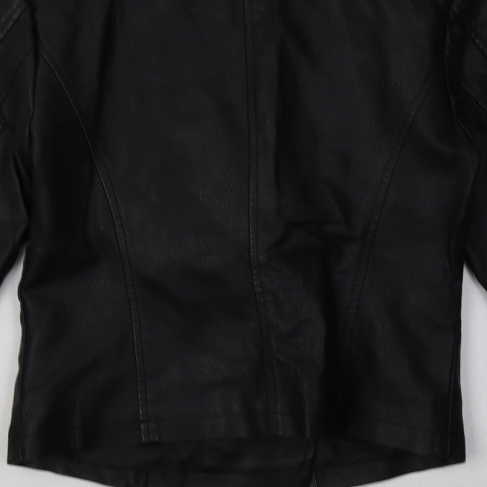 Noisy may Womens Black   Biker Jacket Size XS  Zip