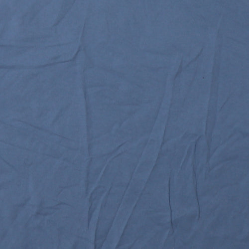 Pull&Bear Mens Blue  Cotton  T-Shirt Size M Crew Neck  - ocean breeze