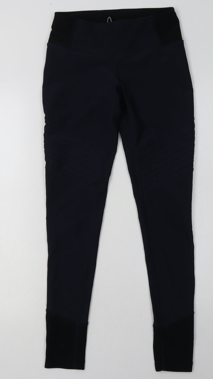 MPG Womens Blue Polyester Sweatpants Leggings Size 8 L28 in Regular