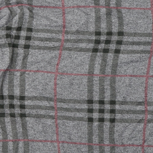 aniston Womens Grey Check Polyester Pullover Sweatshirt Size 14  Pullover