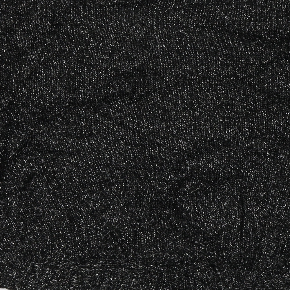 H&M Womens Black  Acrylic Pullover Sweatshirt Size 8  Pullover