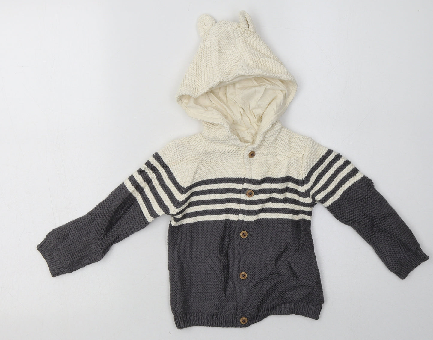 Marks and Spencer Boys Grey   Jacket  Size 18-24 Months   Button