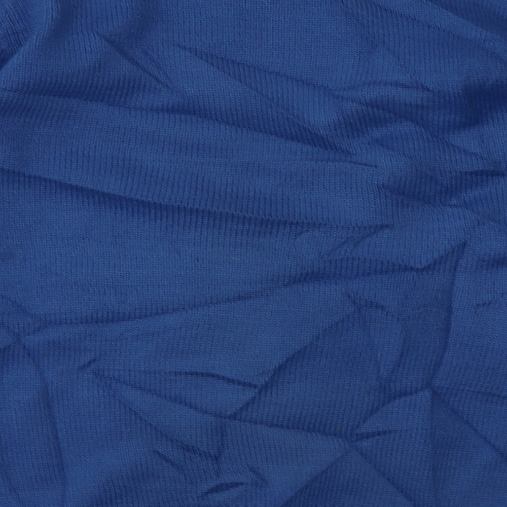 Cedar Wood State Mens Blue  Acrylic Pullover Sweatshirt Size S   - Christmas