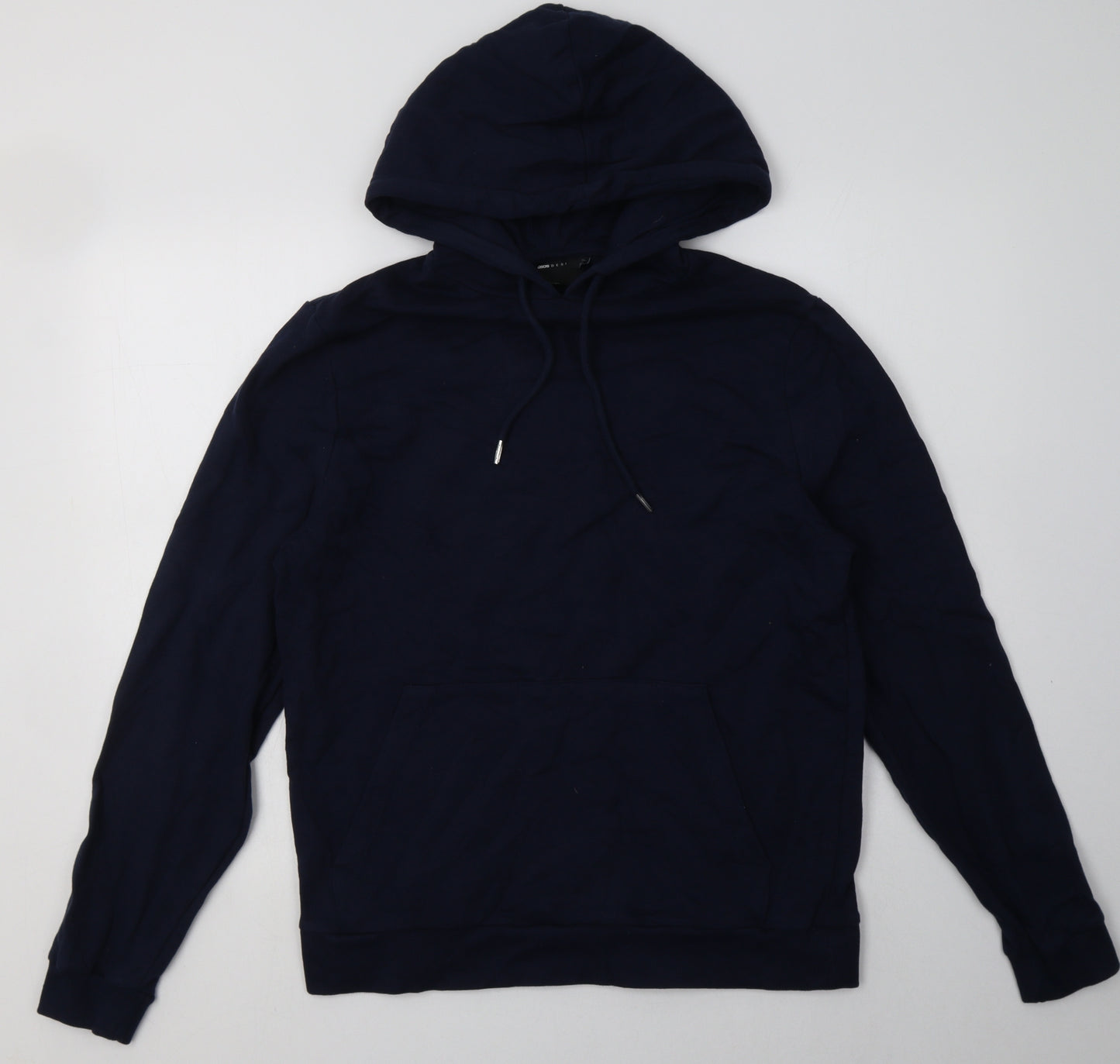 ASOS Mens Blue  Cotton Pullover Hoodie Size M