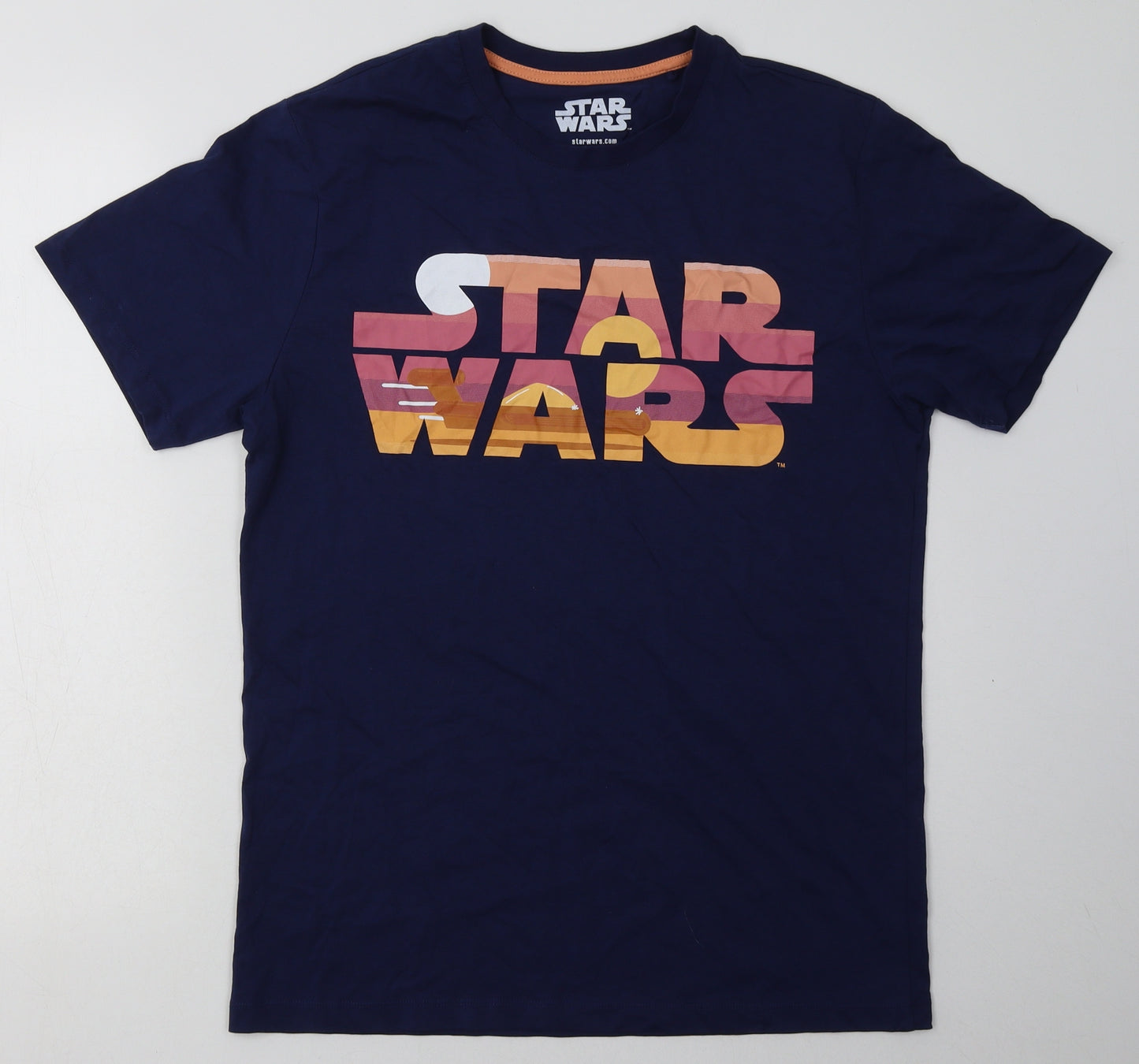 Matalan Mens Blue  Cotton  T-Shirt Size M Crew Neck  - Star Wars
