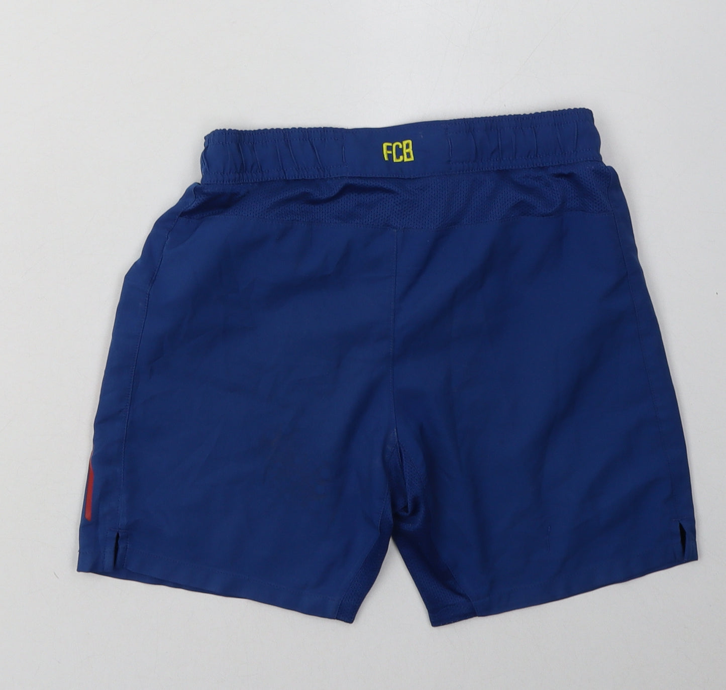 Nike Boys Blue  Polyester Sweat Shorts Size 8-9 Years  Regular Tie - Barcelona FC