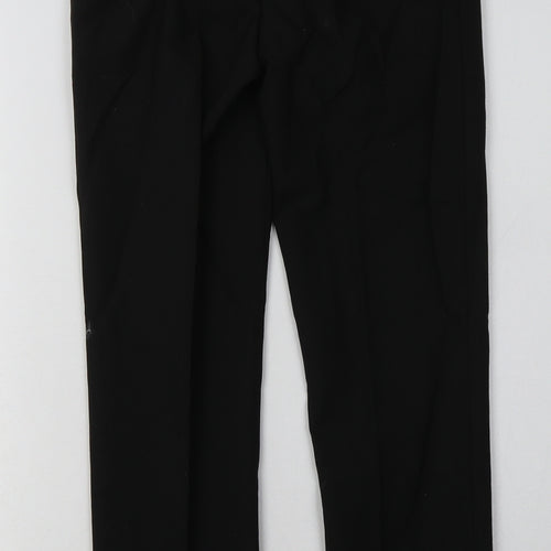 Marks and Spencer Boys Black  Polyester Capri Trousers Size 11-12 Years  Slim Hook & Eye - School Wear