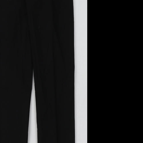 Marks and Spencer Boys Black  Polyester Capri Trousers Size 11-12 Years  Slim Hook & Eye - School Wear