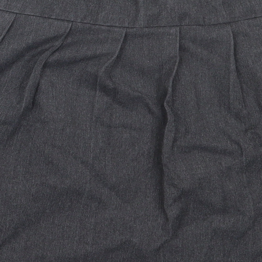 TU Girls Grey  Polyester Skater Skirt Size 8 Years  Regular  - school skirt