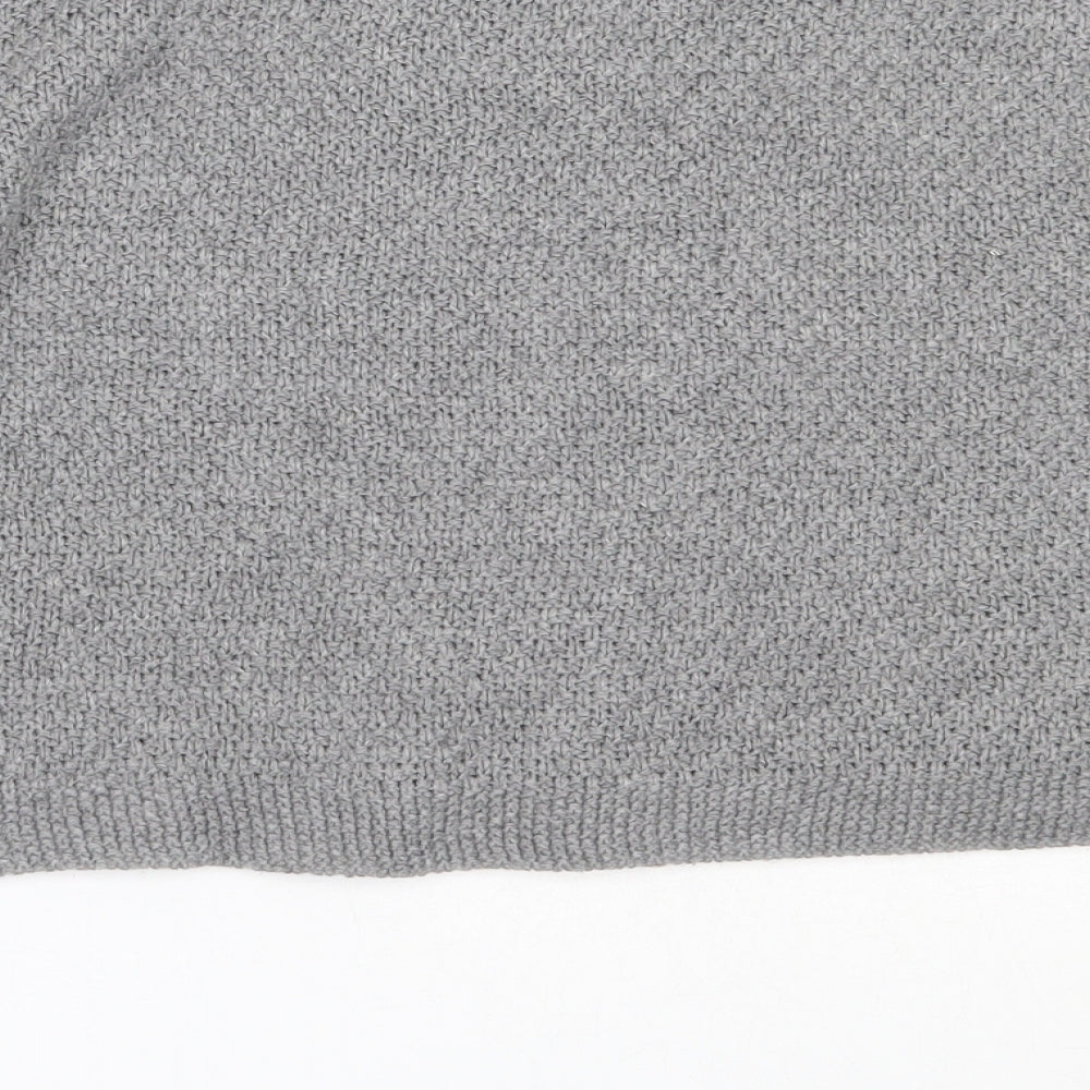 Atmosphere Womens Grey Round Neck  Acrylic Pullover Jumper Size 6
