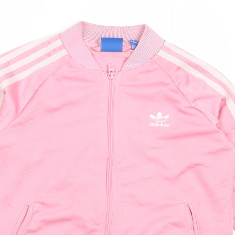 adidas Girls Pink   Jacket  Size 11-12 Years