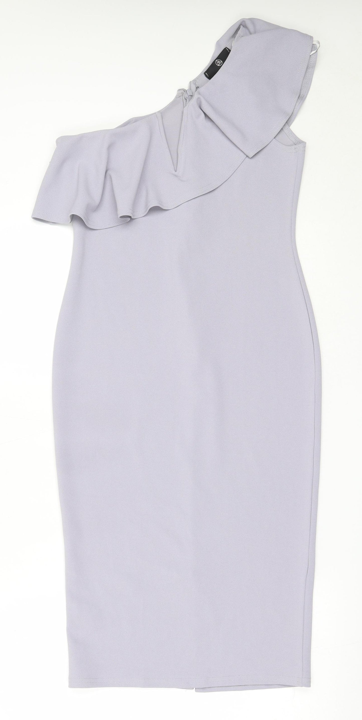 Missguided Womens Purple  Polyester Bodycon  Size 12  One Shoulder
