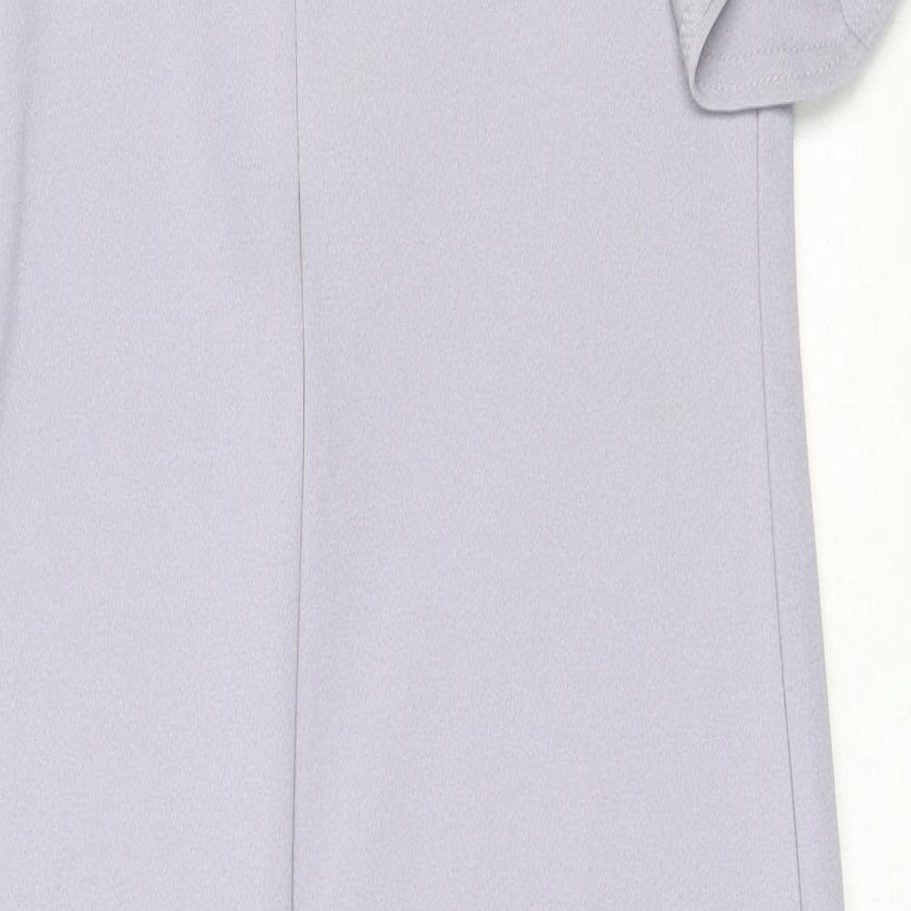 Missguided Womens Purple  Polyester Bodycon  Size 12  One Shoulder