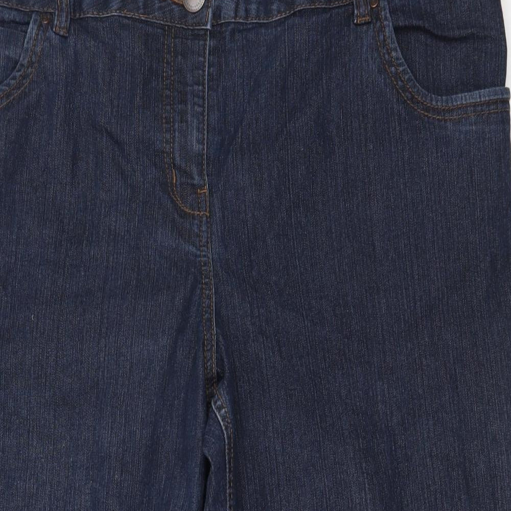 George Womens Blue  Cotton Cropped Jeans Size 20 L21.5 in Regular