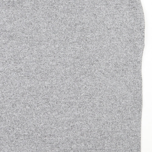 Jeff & Co Womens Grey  Polyester Basic T-Shirt Size 10 Round Neck