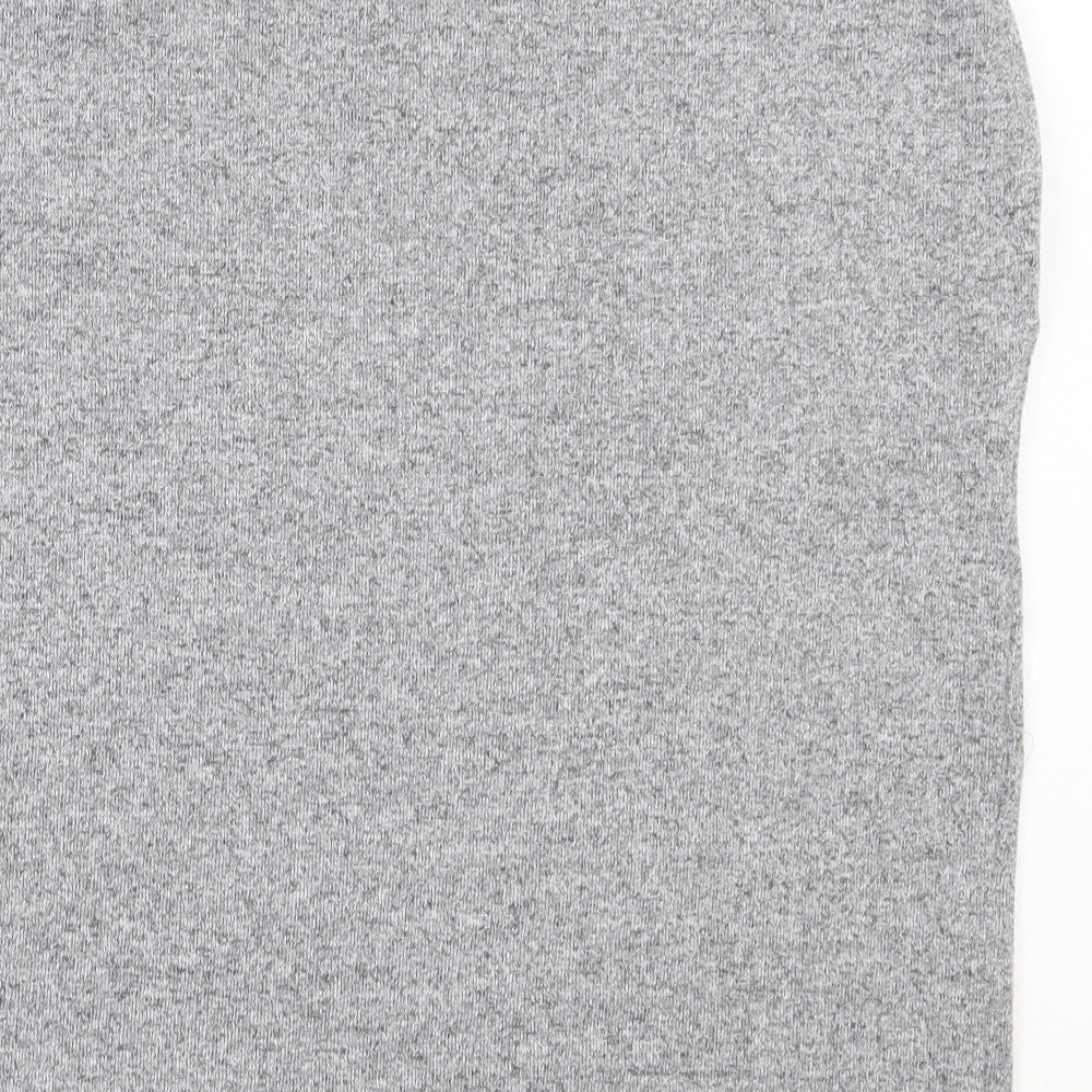 Jeff & Co Womens Grey  Polyester Basic T-Shirt Size 10 Round Neck