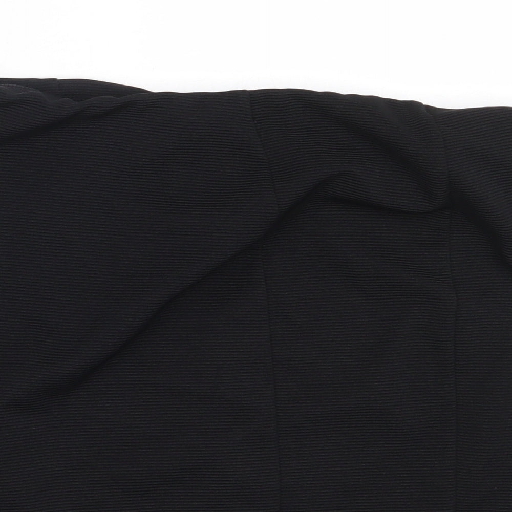 Papaya Womens Black  Polyester Mini Skirt Size 14