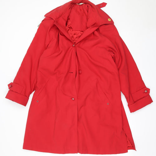 Canda Womens Red   Overcoat Coat Size 38