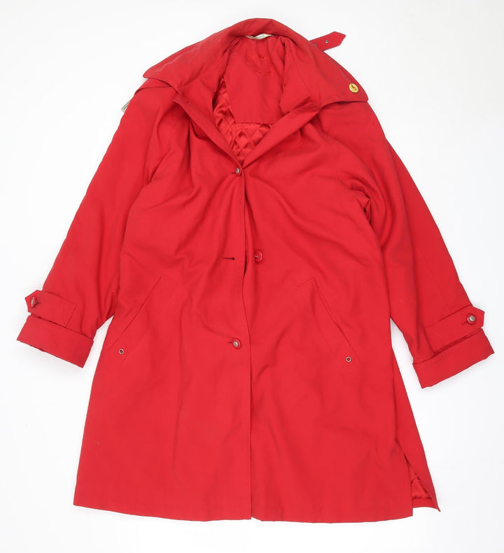 Canda Womens Red   Overcoat Coat Size 38