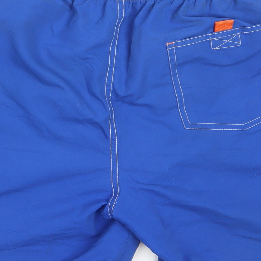 NEXT Mens Blue  Polyester Bermuda Shorts Size S  Regular  - swim shorts