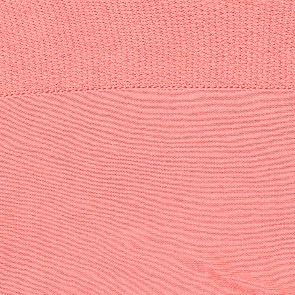 Apricot Womens Pink Round Neck  Acrylic Pullover Jumper Size 10