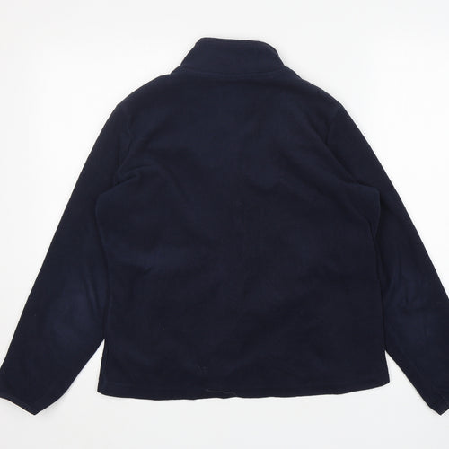 M&S Womens Blue  Polyester Full Zip Sweatshirt Size 14