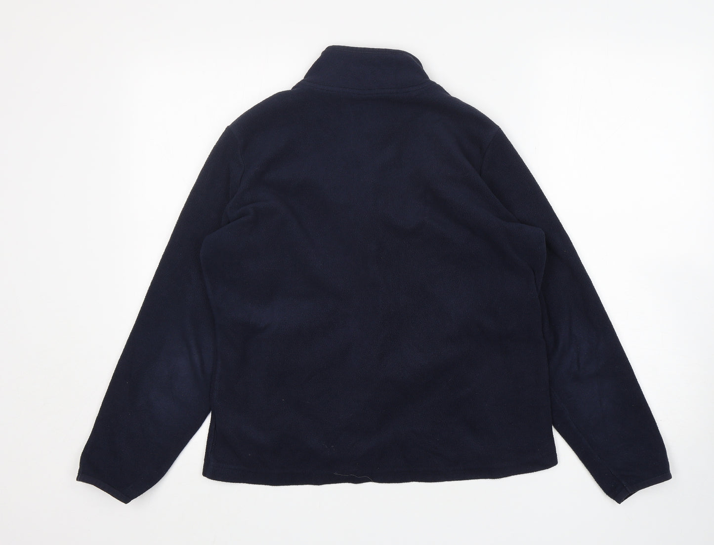 M&S Womens Blue  Polyester Full Zip Sweatshirt Size 14