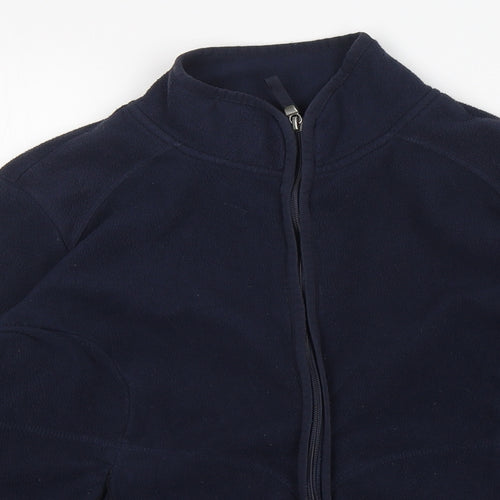 M&S Womens Blue  Polyester Full Zip Sweatshirt Size 14