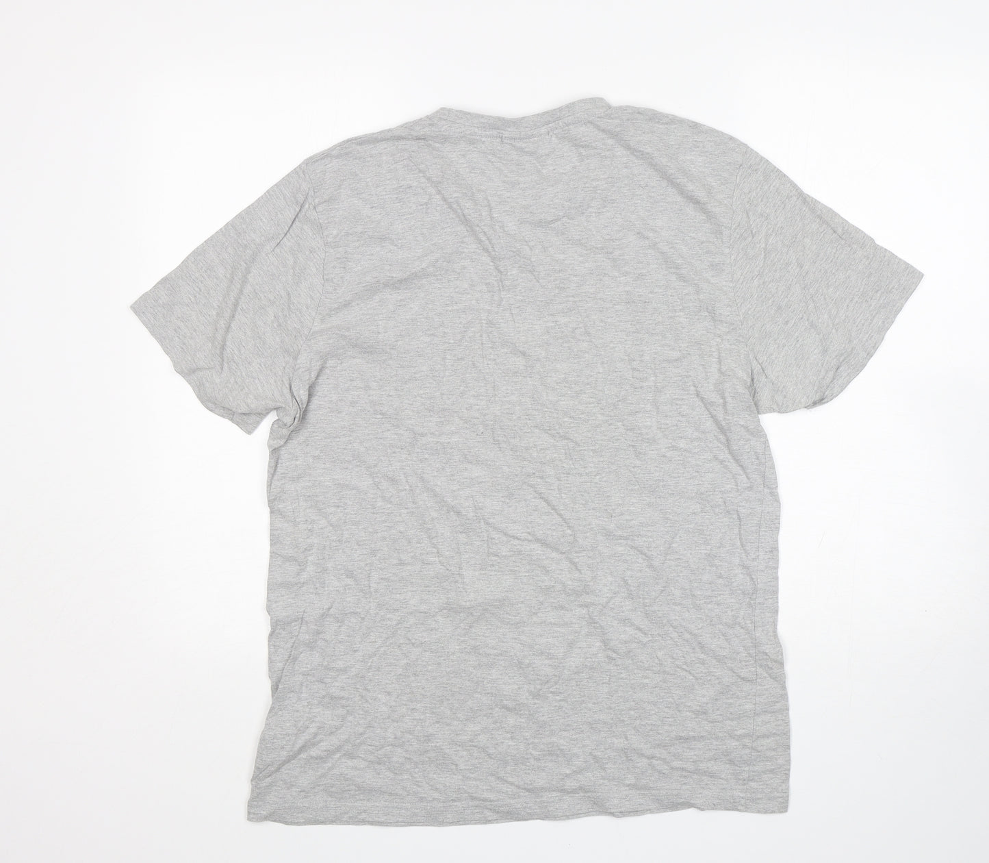 Matalan Mens Grey  Cotton  T-Shirt Size L Round Neck  - Star Wars