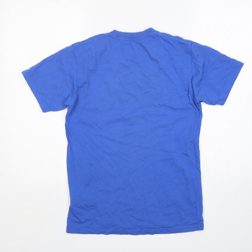 Vans  Mens Blue  Cotton  T-Shirt Size S Round Neck