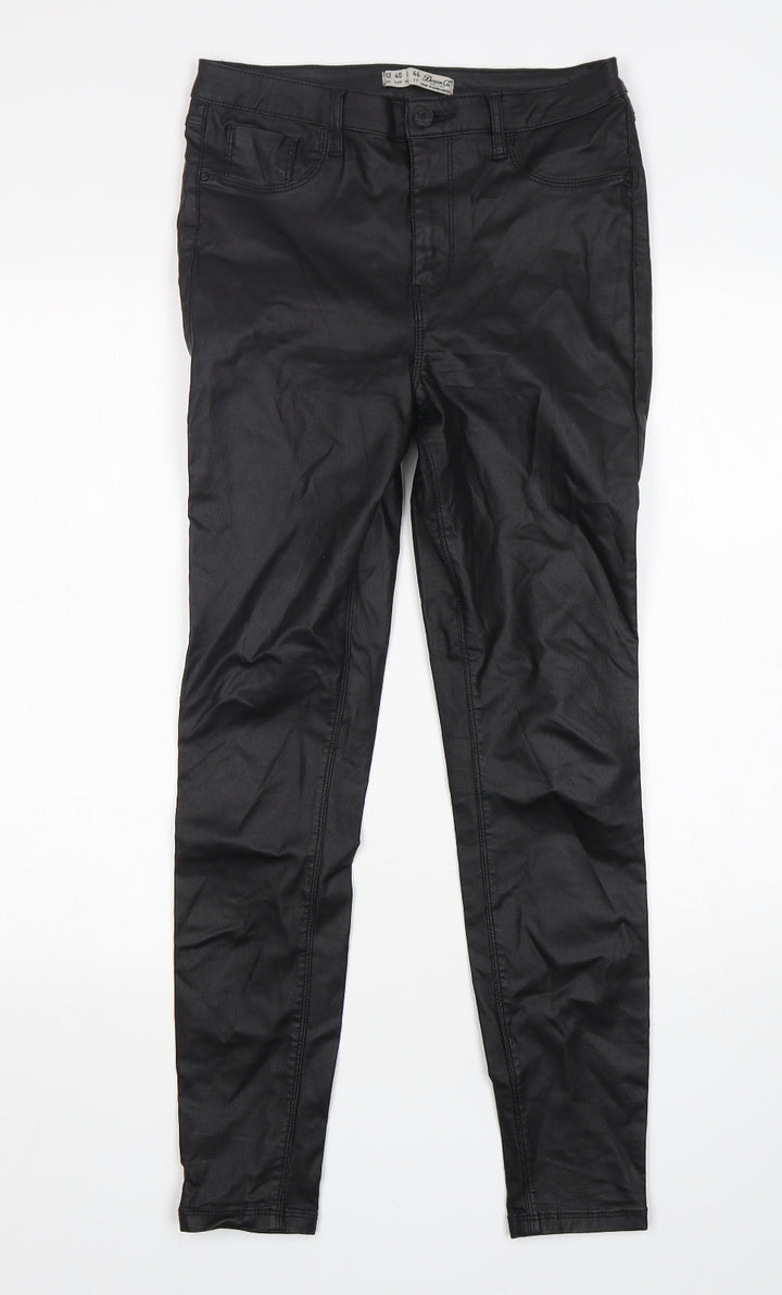 Denim Co Womens Black  Viscose Skinny Jeans Size 12 L28 in Regular