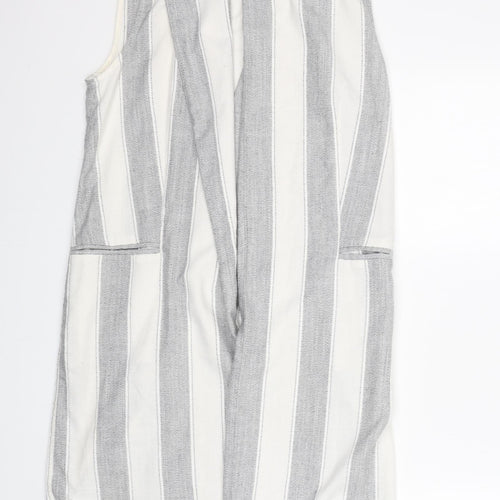 New Look Womens Multicoloured Striped Polyester Jacket Blazer Size 12