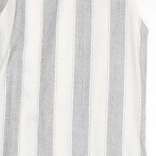 New Look Womens Multicoloured Striped Polyester Jacket Blazer Size 12