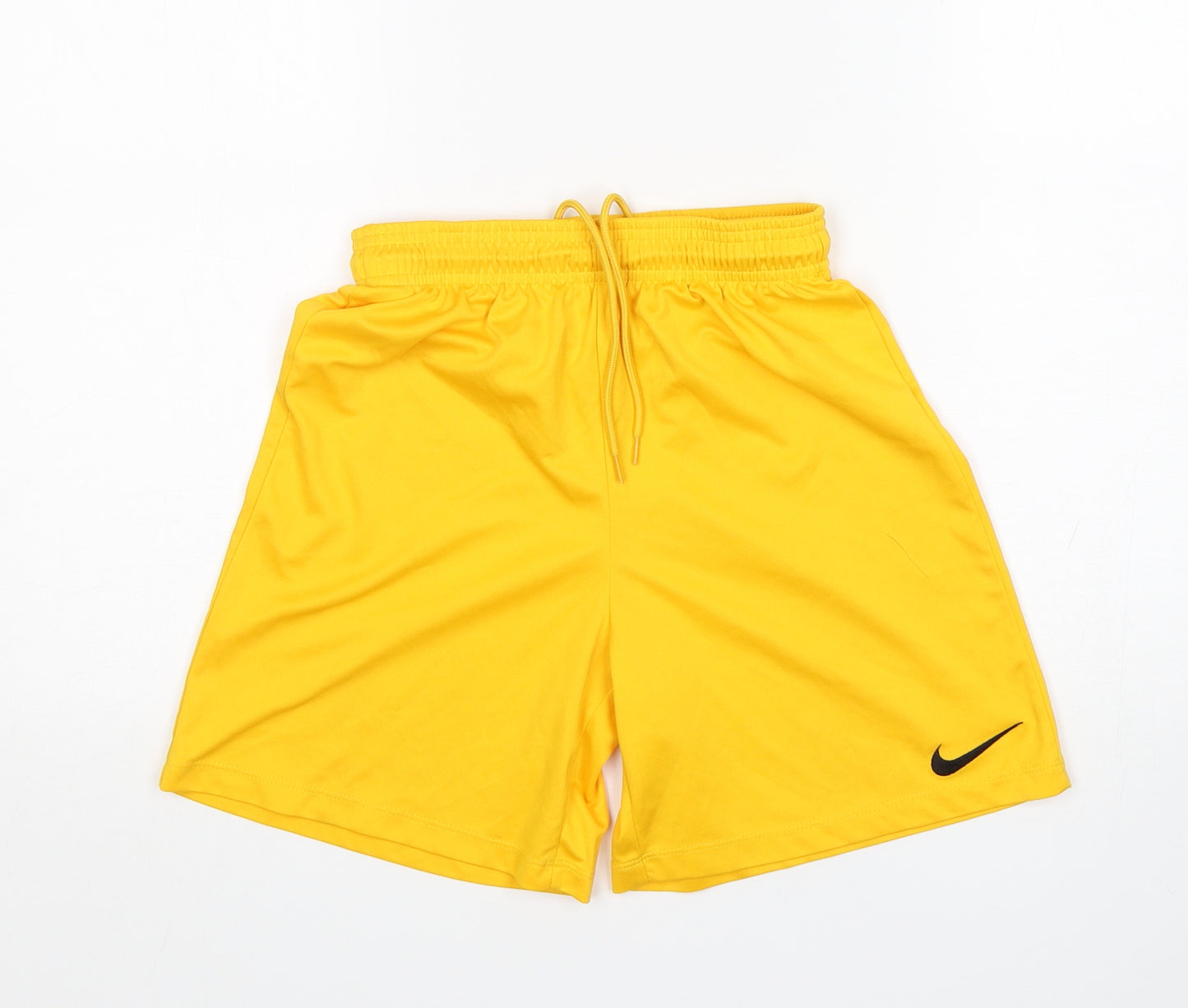 Nike  Boys Yellow  Polyester Sweat Shorts Size L  Regular