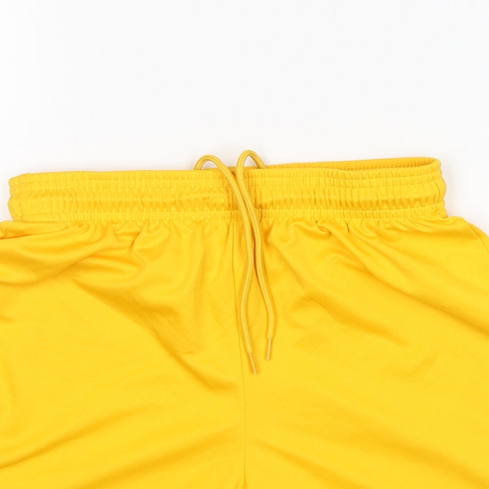 Nike  Boys Yellow  Polyester Sweat Shorts Size L  Regular