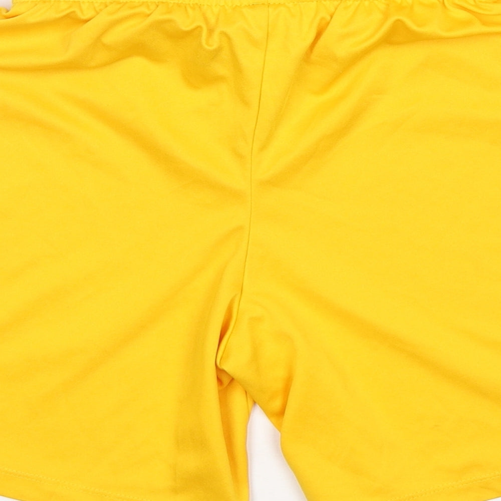 Nike  Boys Yellow  Polyester Sweat Shorts Size L  Regular