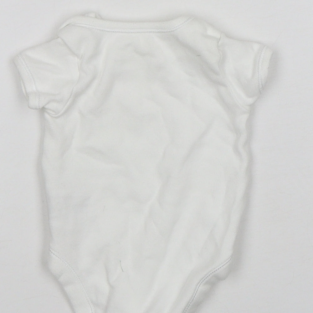 Mothercare Baby White  Cotton Leotard One-Piece Size Newborn