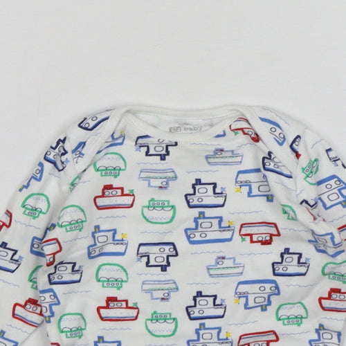 F&F Boys Multicoloured  Cotton Leotard One-Piece Size 3-6 Months