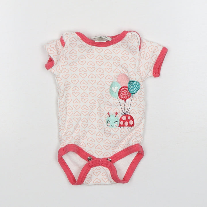 Chick Pea Girls Multicoloured Polka Dot Cotton Leotard One-Piece Size 0-3 Months