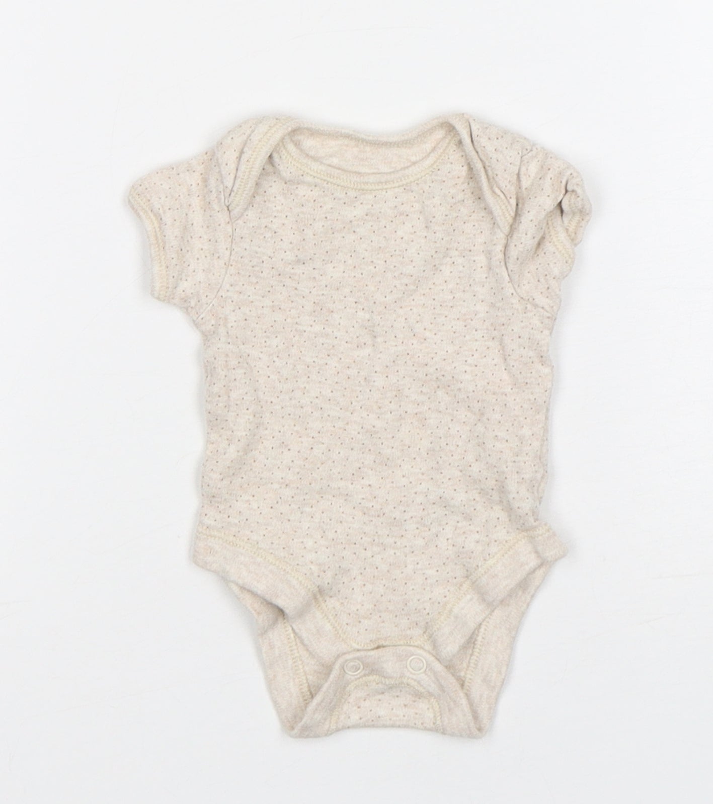 George Girls Beige  Cotton Leotard One-Piece Size Newborn