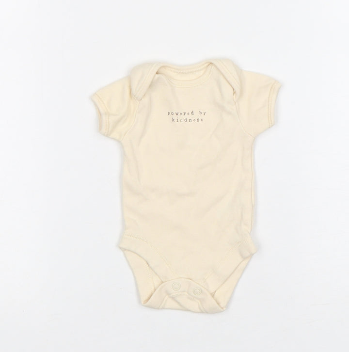 George Boys Beige  Cotton Leotard One-Piece Size Newborn
