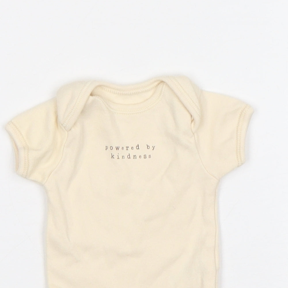 George Boys Beige  Cotton Leotard One-Piece Size Newborn