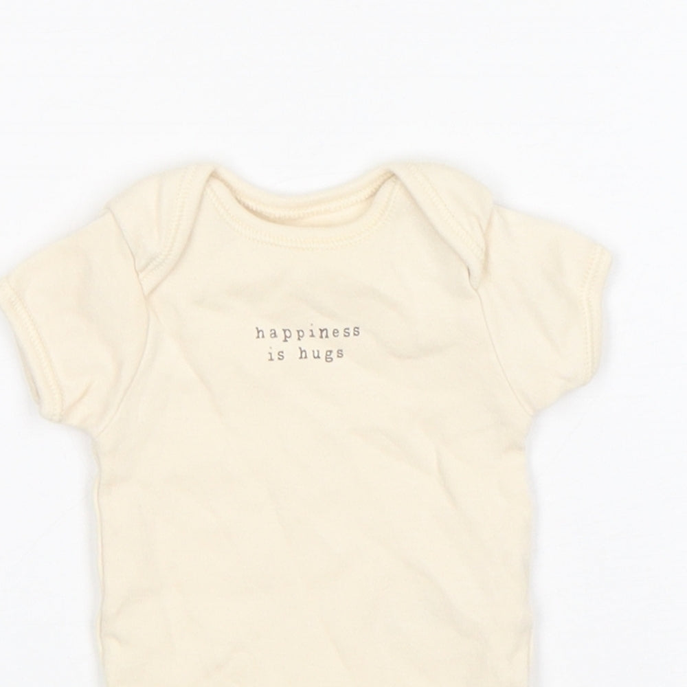 George Baby Beige  Cotton Leotard One-Piece Size Newborn