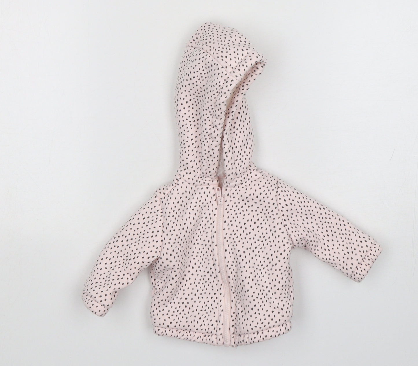 F&F Girls Pink Polka Dot  Jacket  Size Newborn