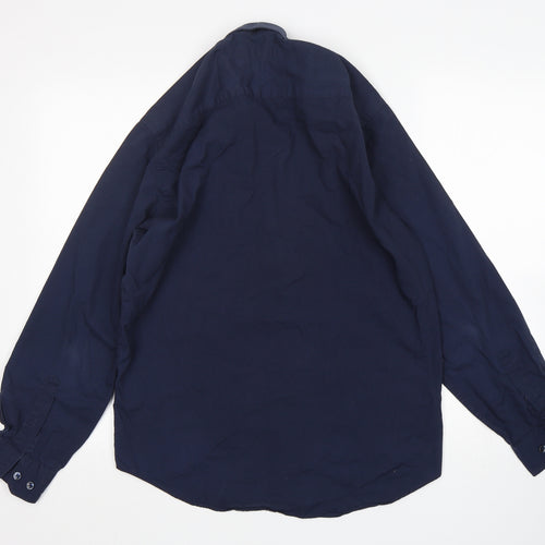 Primark Mens Blue    Button-Up Size M Collared