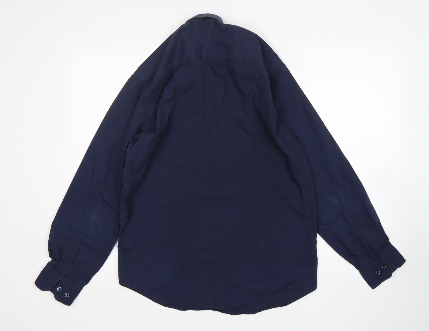 Primark Mens Blue    Button-Up Size M Collared