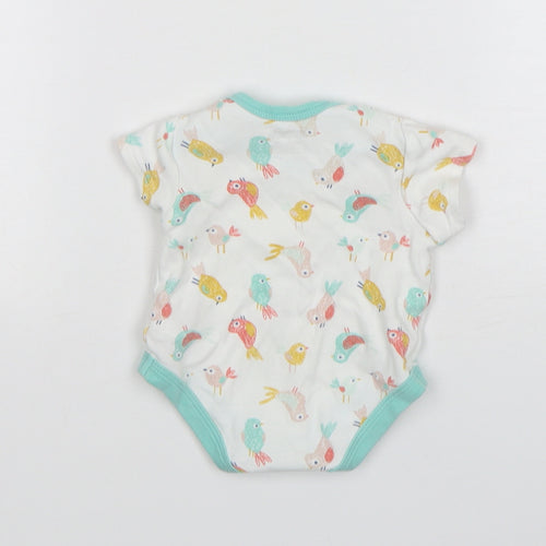mamas & papas Baby Multicoloured Animal Print Cotton Leotard One-Piece Size Newborn